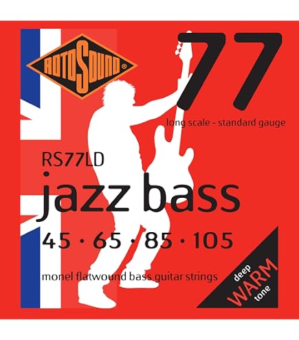 Amazon.com: Rotosound SH77 Steve Harris Monel Flatwound Bass